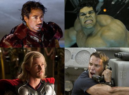Iron Man, Thor, The Hulk, Battleship Iron Man, Thor, The Hulk, Battleship